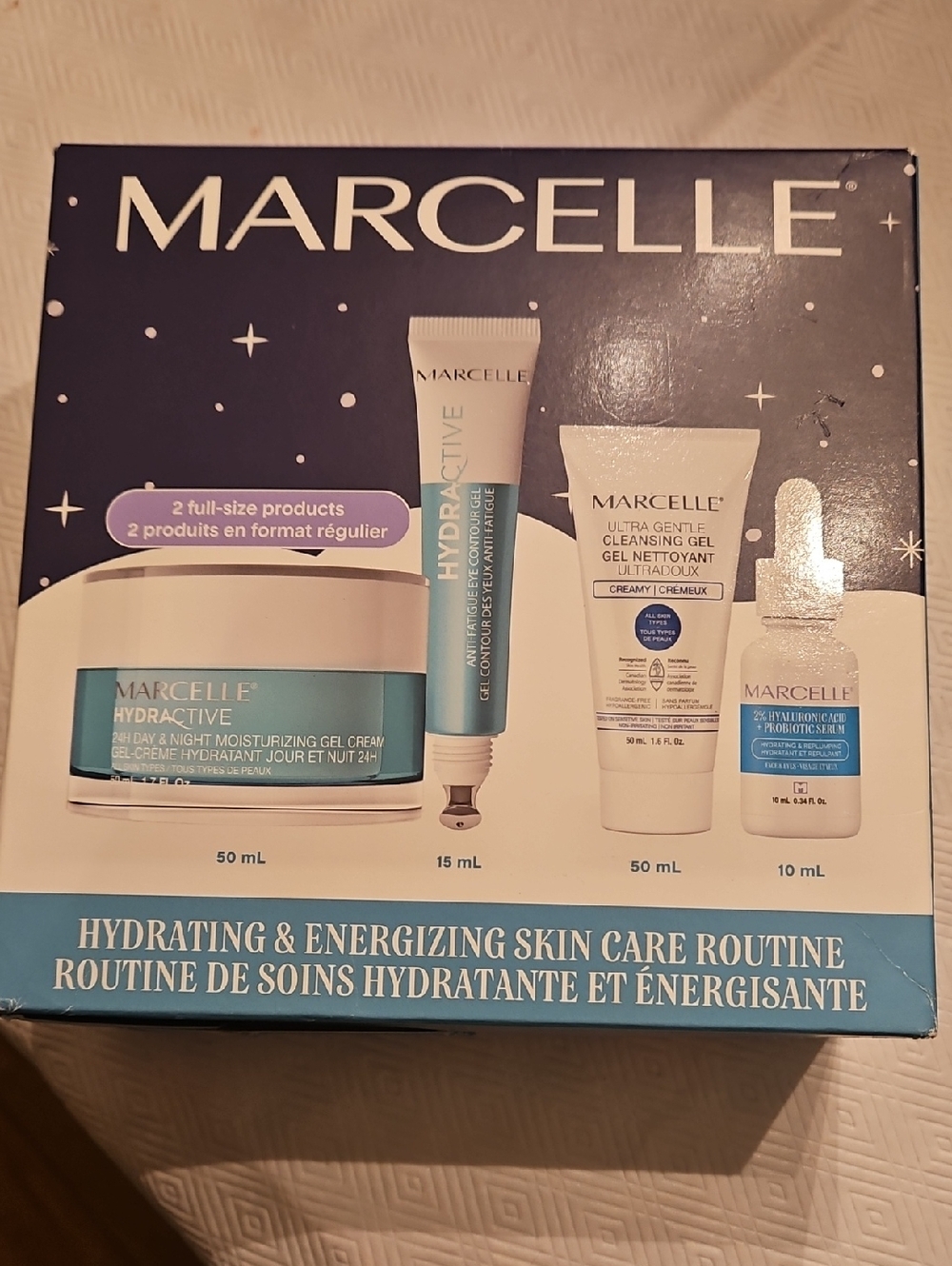 Marcelle Hydractive Moisturizing Skincare Set - White & Blue